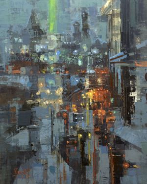 Painting, City landscape - Urban Jungle 25