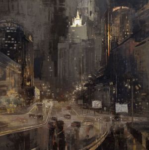 Painting, City landscape - Urban jungle - 39. Bolshaya Dorogomilovskaya str