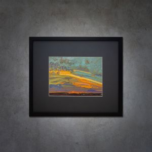 Painting, Landscape - Summer sunset