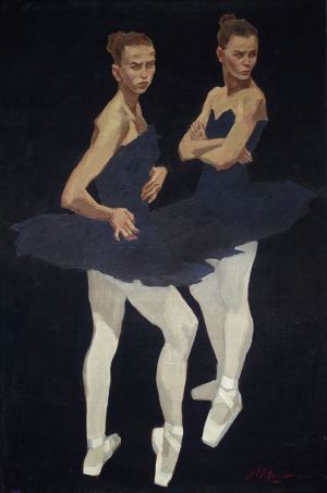 Painting, Figurative painting - Black Swans