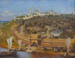 Painting, Historical genre - Kazan of the mid-16th century