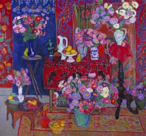Painting, Still life - Flowers. Offerings