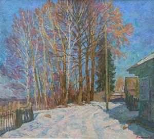 Painting, Landscape - Spring landscape