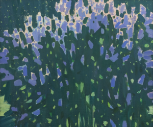Painting, Landscape - Lilac bush