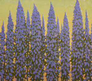 Painting, Oil - Blue snow