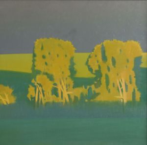 Painting, Landscape - Before the storm