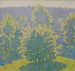 Painting, Landscape - Sunny garden